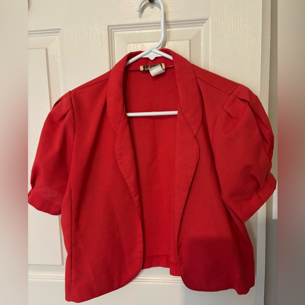 Vintage red blazer, size M - Picture 11 of 11